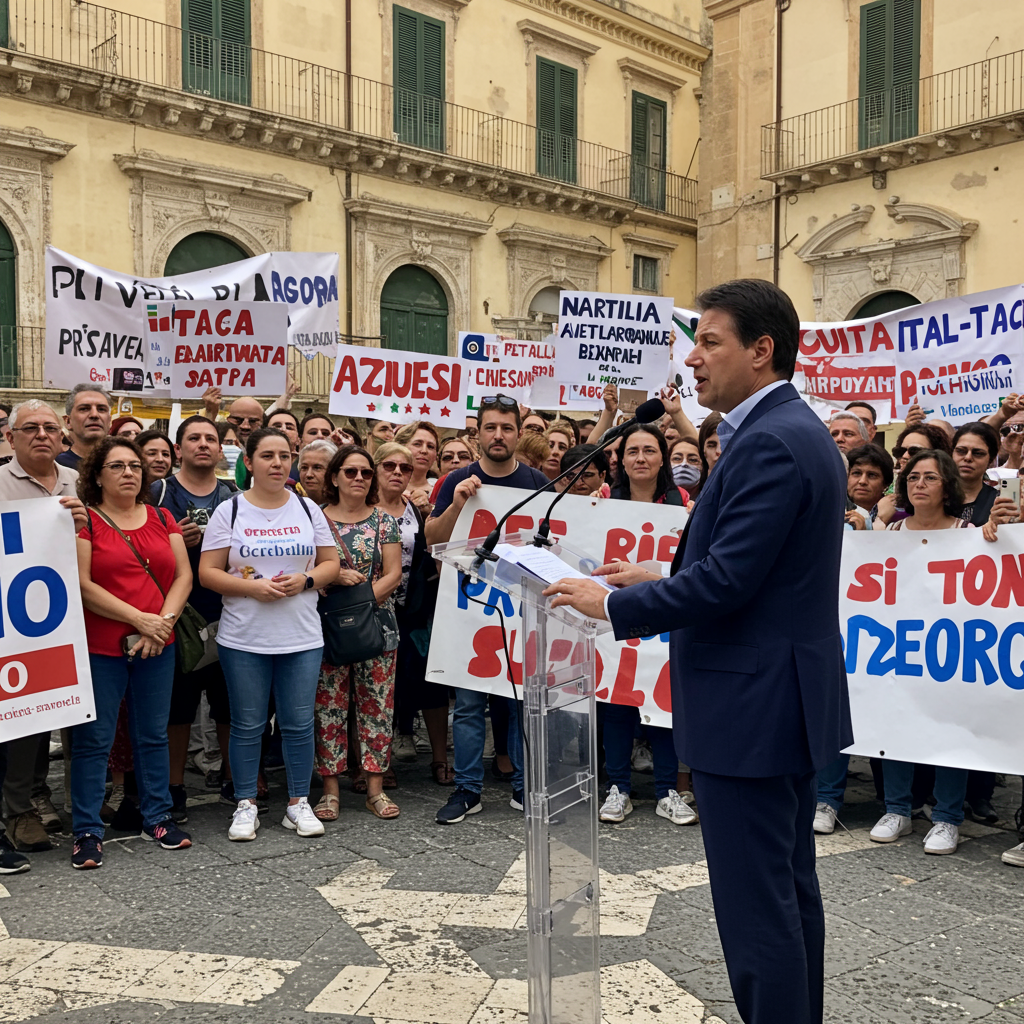 La mobilitazione per la sanità in Sicilia: le parole di Conte (M5S)