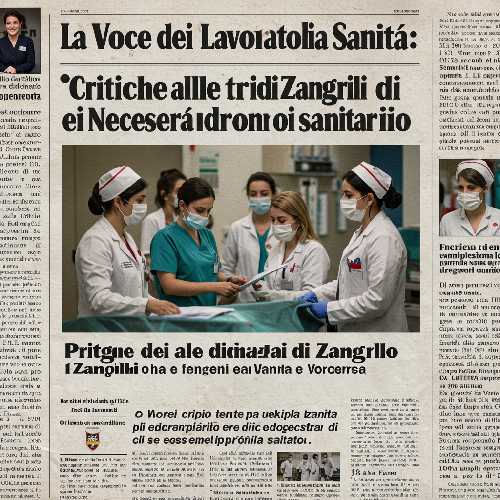La Voce dei Lavoratori della Sanità: Critiche alle Dichiarazioni di Zangrillo e la Necessità di Sostenere il Personale Sanitario