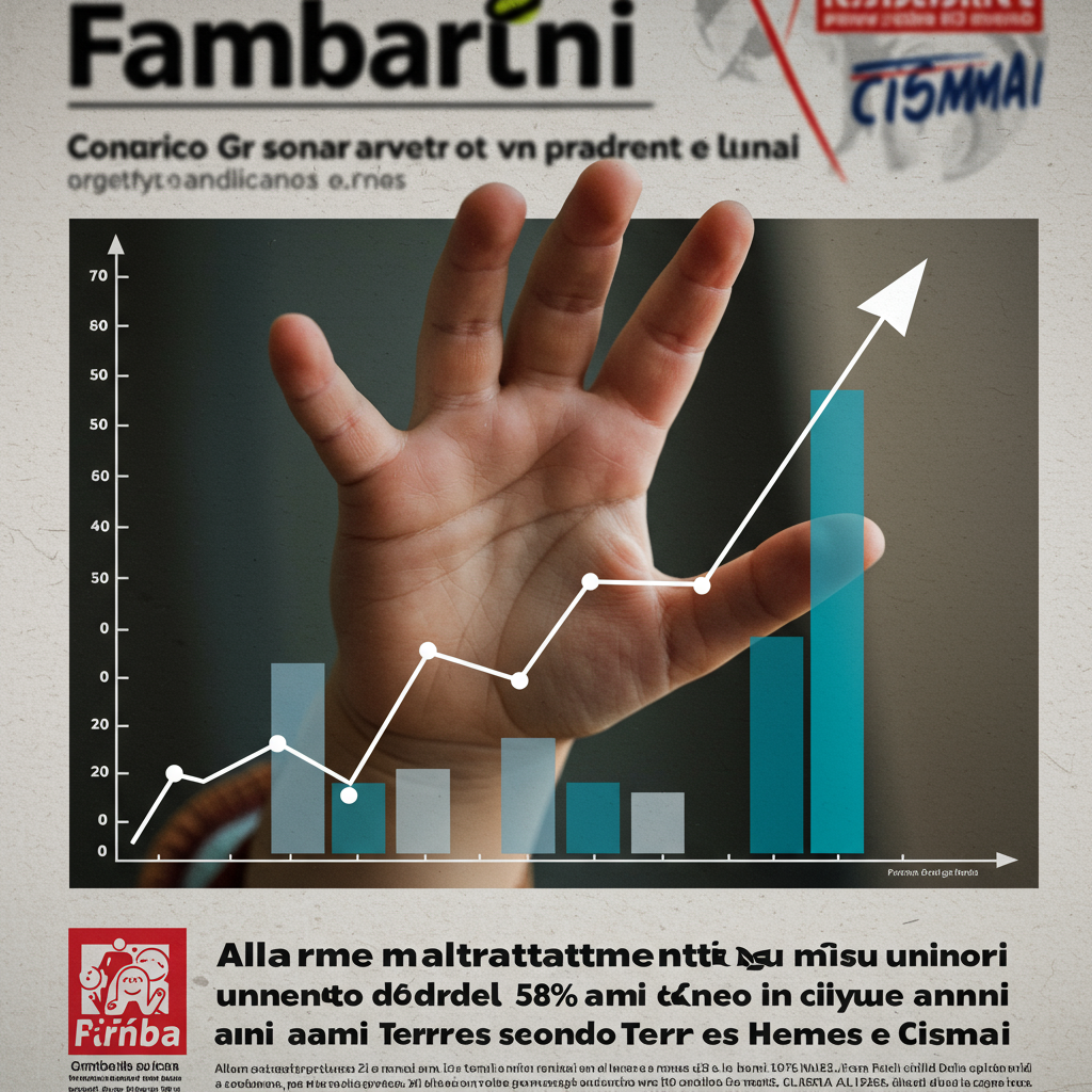 Allarme maltrattamenti su minori: un aumento del 58% in cinque anni secondo Terre des Hommes e Cismai