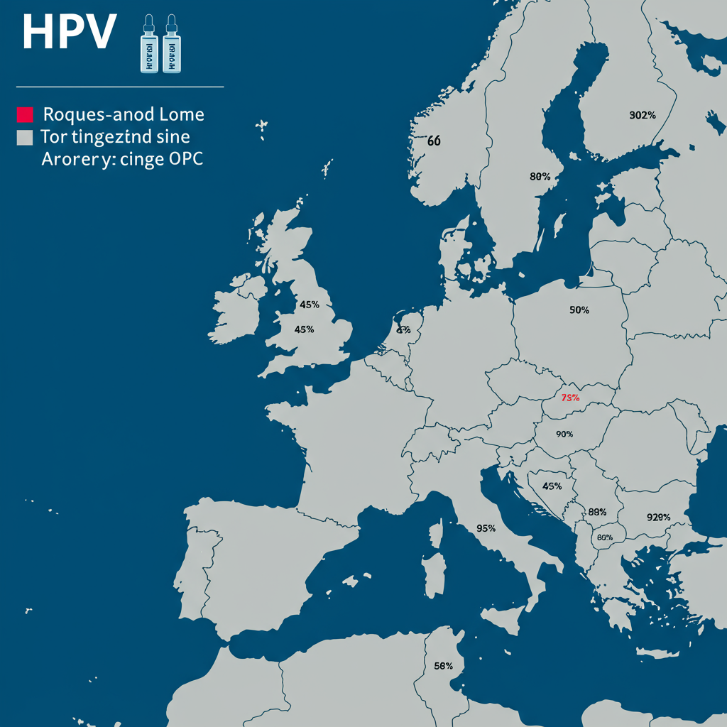 HPV: Vaccinazioni in Europa al di sotto dell'obiettivo del 90% entro il 2030. Italia in ritardo con percentuali del 45% per le ragazze e del 39% per i ragazzi