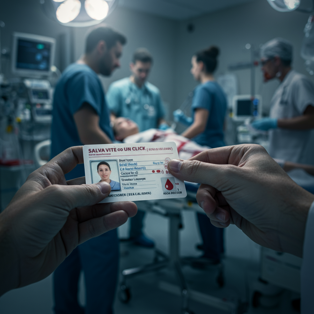 Salva vite con un click: come l'indicazione del gruppo sanguigno sulla Carta d'Identità Elettronica può fare la differenza nelle emergenze mediche