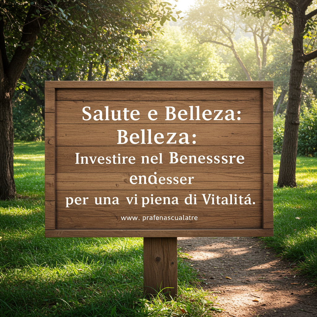 Salute e Bellezza: Investire nel Benessere per una Vita Piena di Vitalità
