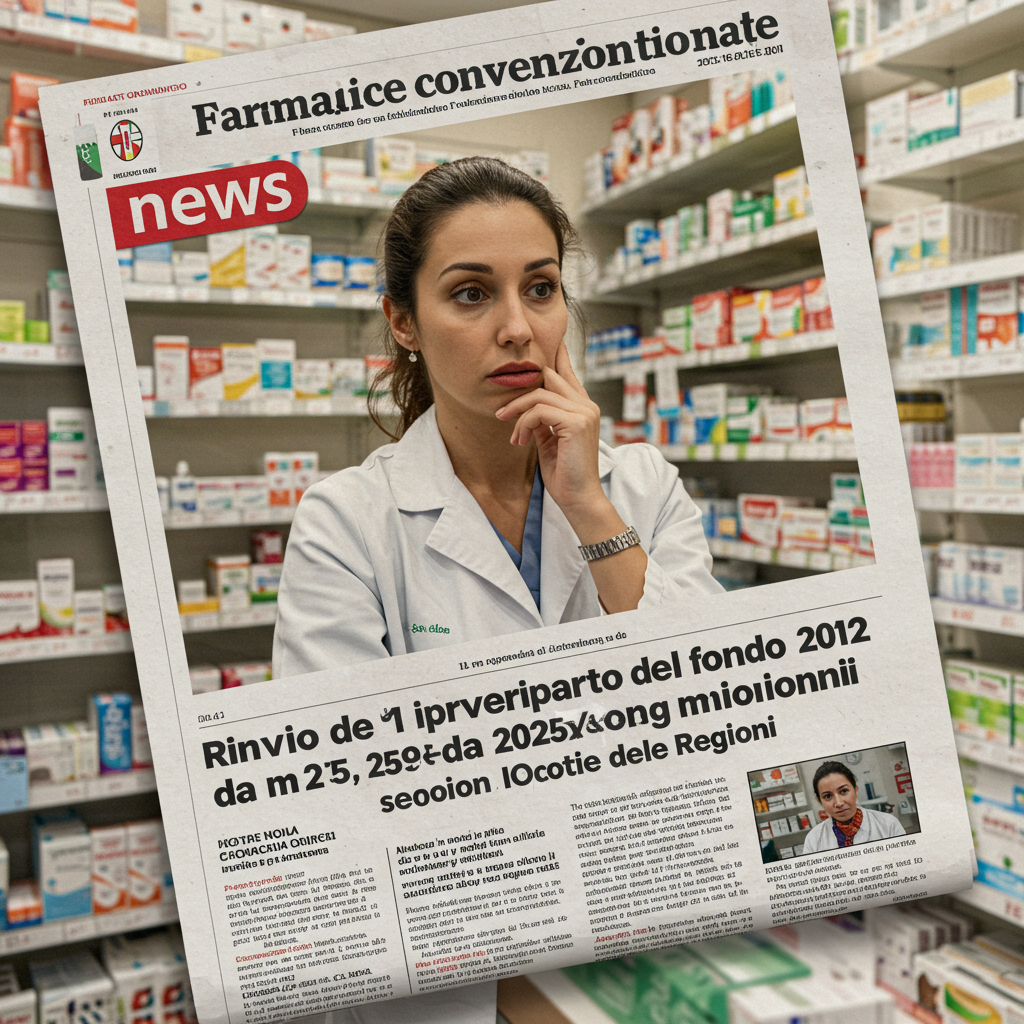 Farmacie Convenzionate: Rinvio del Riparto del Fondo 2025 da 25,3 milioni secondo le Decisioni delle Regioni