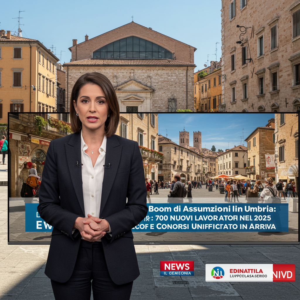 Boom di Assunzioni in Umbria: 700 Nuovi Lavoratori nel 2025 e Concorsi Unificati in Arrivo