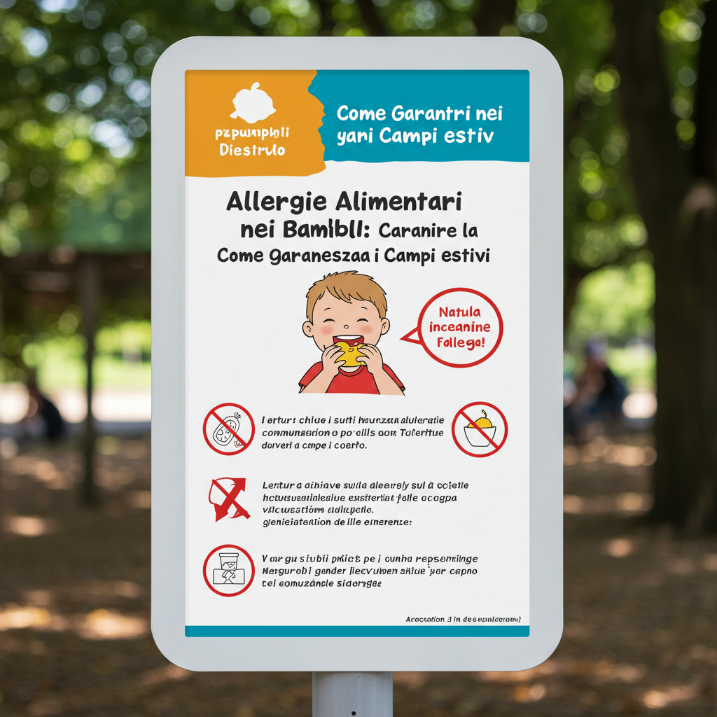 Allergie Alimentari nei Bambini: Come Garantire la Sicurezza durante i Campi Estivi