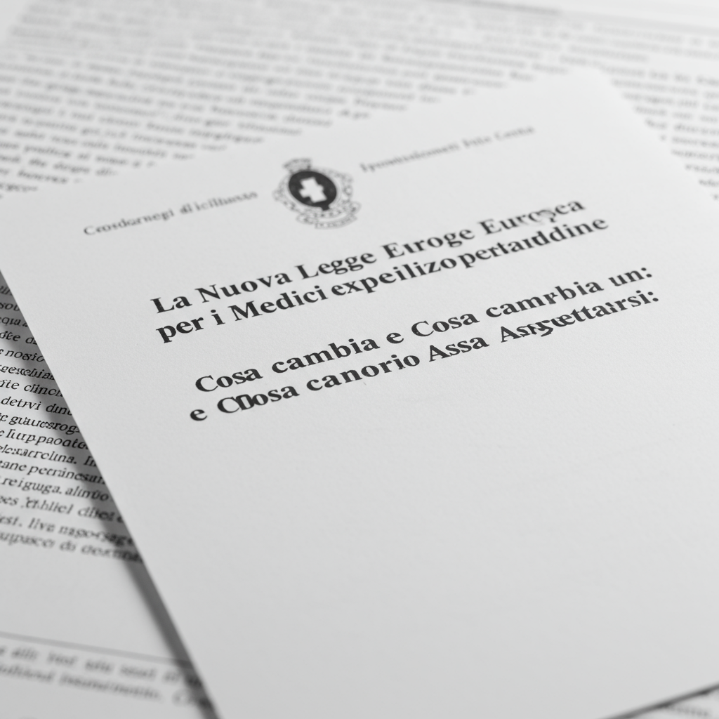 La Nuova Legge Europea per i Medici ex Specializzandi: Cosa Cambia e Cosa Aspettarsi