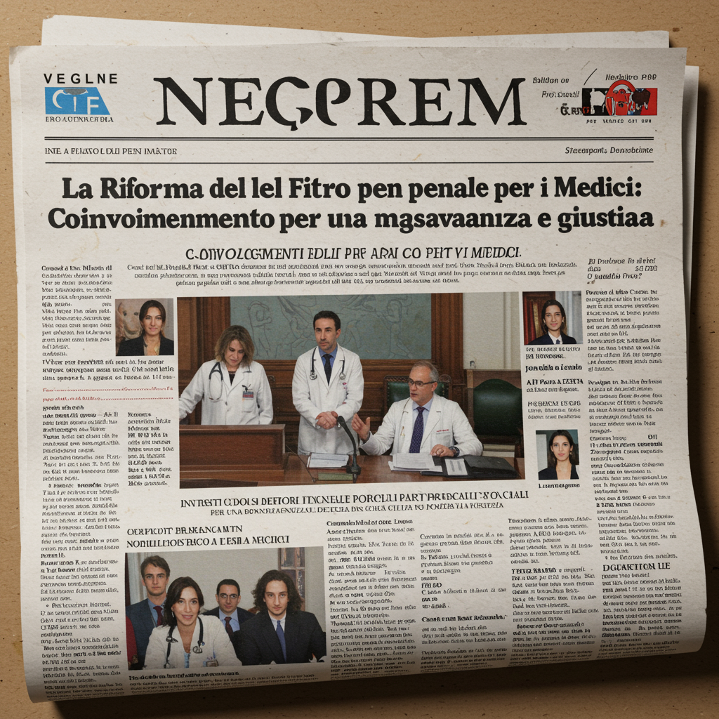 La Riforma del Filtro Penale per i Medici: Coinvolgimento delle Parti Sociali per una Maggiore Trasparenza e Giustizia