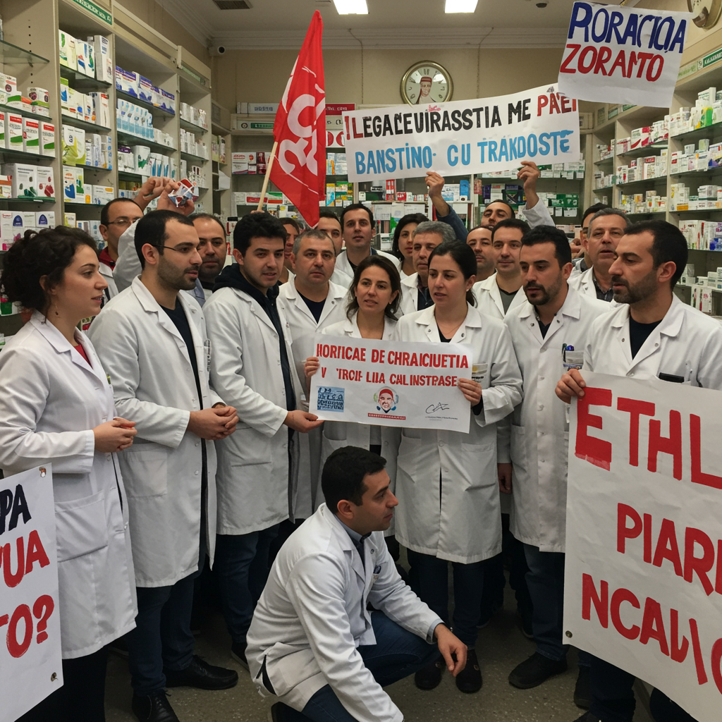 La lotta dei farmacisti romani per salari equi e condizioni di lavoro dignitose