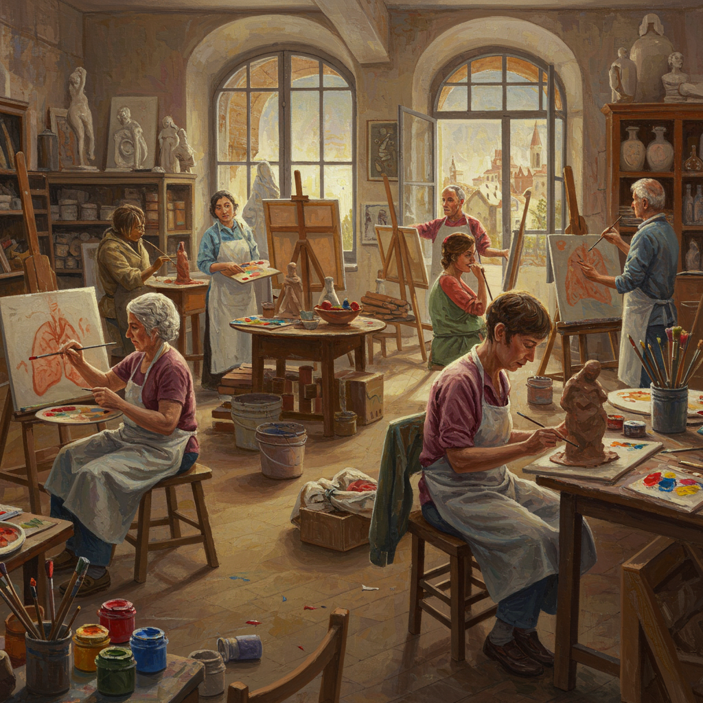 Respiro di Arte: Combattere la Fibrosi Polmonare attraverso l'Espressione Creativa